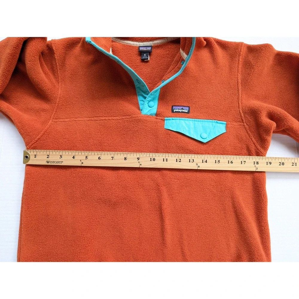 Kids XL Patagonia Lightweight Synchilla Snap-T Fleece Jacket Orange 65572